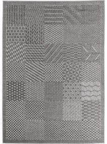 Dywan zewnętrzny Ibiza Patchwork szary 80 cm x 150 cm