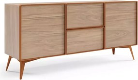 Komoda Mavel 164 cm – nowoczesna, 2 drzwi, 2 szuflady, drewno + metal, styl industrialny