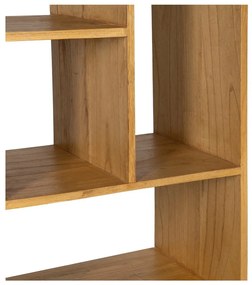 Regał z litego drewna mindi w naturalnym kolorze 90x150x40 cm Lysa – Ixia