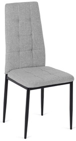 Krzesło Tapicerowane do Jadalni TEX Szare Nowoczesne Loft