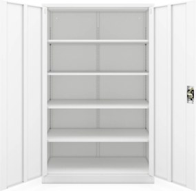 Szafa biurowa metalowa biała JAN II D600 1150 x 1850 x 600 mm