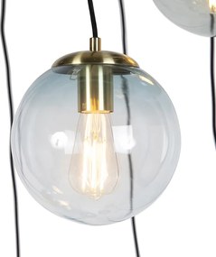 Inteligentna lampa wisząca mosiądz 7-świateł w tym WiFi ST64 - Pallon