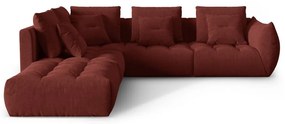 Czerwony narożnik (lewostronny/w kształcie litery L) Bloom – Micadoni Home