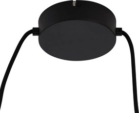 Japońska lampa wisząca czarna z bambusem 2-punktowa - Kea