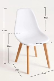 Zestaw 4 Krzese Kelen