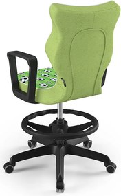 Krzesło obrotowe z podnóżkiem i wzorami Norm Black rozmiar 5 (146-176,5 cm)