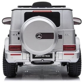 Auto na akumulator mercedes g63 amg srebrny lakierowany