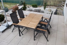 Doppler CONCEPT TEAK FSC® regulowany fotel ogrodowy