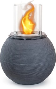 Kominek bioetanolowy, palenisko ogrodowe, wolnostojące, do użytku wewnątrz i na zewnątrz, żeliwo BOTTICELLI, kolor szary, śr. 40 x wys. 54