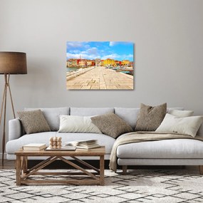 Obraz na szkle - Stare istryjskie miasto Poreč, Chorwacja (70x50 cm)