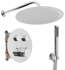 Zestaw natryskowy podtynkowy z termostatem Rea Lungo Diamond Chrom+ BOX