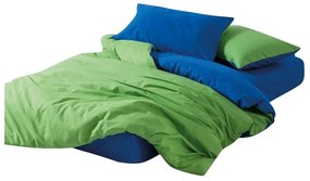 Zielono-niebieska pościel dwuosobowa z bawełny renforcé z prześcieradłem/4-częściowa 200x220 cm Sage – Mijolnir