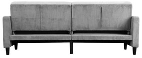 Jasnoszara sztruksowa rozkładana sofa 82 cm Hartford – Støraa