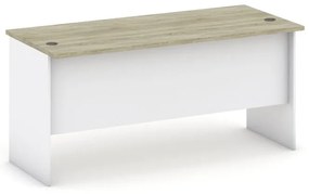 Biurko MIRELLI, 160x80 cm, biały/dąb sonoma
