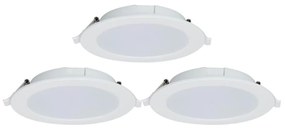 Aigostar-ZESTAW 3x LED Oprawa wpuszczana ściemnialna MESH 9W/230V 2700K-6500K śr. 14,5 cm