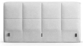 Jasnoszary tapicerowany zagłówek 190,5x100 cm Darren – Micadoni