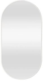 Lustro Elipsa 75x40cm białe ścienne owalne łazienkowe do salonu sypialni loftowe Industrialne minimalistyczne