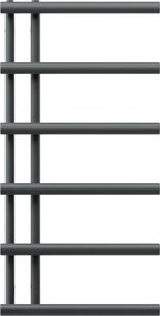 Mexen Jukon grzejnik łazienkowy dekoracyjny 988 x 500 mm, 461 W, antracyt - W116-0988-500-00-66
