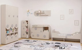 Kaszmirowe łóżko rosnące z dzieckiem 80x120/160 L7-F66