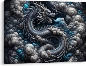 Obraz – Smok w dymie (70x50 cm)