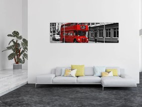 Obraz - Londyn z autobusem (170x50 cm)