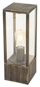 Zewnetrzna Vintage lampa zewnętrzna stojąca antyczne złoto 40 cm IP44 - CharloisPrzemysłowy Oswietlenie zewnetrzne