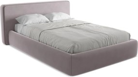 Łóżko 180 x 225 - z weluru - lawendowy - KIANA