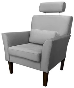 Fotel PIRO MG VELVET ciemnoszary ATOS