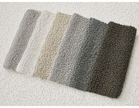 Biały narożnik z materiału bouclé (lewostronny/z szezlongiem) Leonore – Bobochic Paris