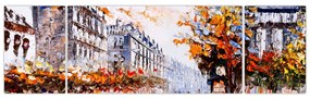 Obraz - Życie w mieście (170x50 cm)