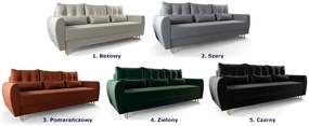 Beżowa sofa rozkładana - Sinsiew 3X