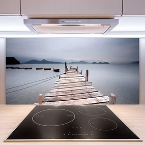 Szkło do Kuchni na Ścianę Stalowa Konstrukcja Nad Zatoką