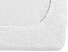 PrzytulneMieszkanie.pl Prześcieradło frotte białe 90x200 cm