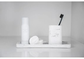 Biało-szara tacka do łazienki Wenko Desio