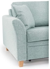 Miętowa rozkładana sofa Scandic Sonia