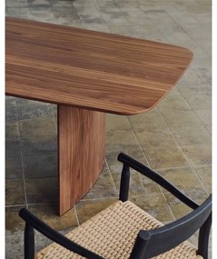 Brązowy stół w dekorze orzecha 100x240 cm Litto – Kave Home