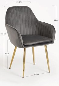 Eleganckie zote krzeso