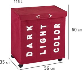 Pojemnik na pranie TRIVO RED - aż 116 litrów, WENKO