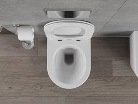 Mexen Rico miska wc Rimless z deską wolnoopadającą slim, duroplast, biała mat - 30724001