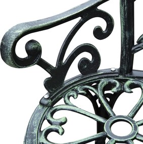 Outsunny ławka ogrodowa metalowa 2-osobowa meble ogrodowe metaliowe krzesło na tarasie krzesło ogrodowe duże krzesło na ogrodzie | Aosom PL