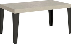 Stół rozkładany 160/264x90 cm Flame kaszmir nogi antracytowe