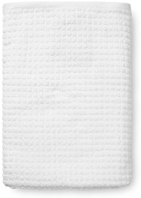 Biały ręcznik kąpielowy z bawełny organicznej frotte 70x140 cm Check – JUNA