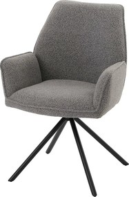 Krzesło do jadalni MCW-G67 Bouclé,  jasnoszary