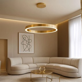 LAMPA WISZĄCA LED LHJ051-CP1 C ZŁOTA SZCZOTKOWANA
