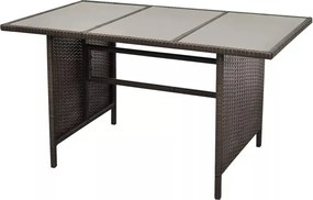 Zestaw brązowych mebli ogrodowych - Cintro