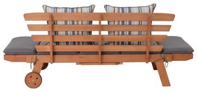 Brązowa drewniana ławka ogrodowa Rincon – Garden Pleasure