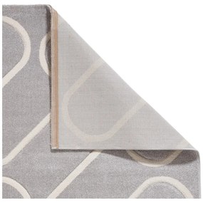 Szary dywan 80x150 cm Linear Curve – Catherine Lansfield
