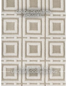 Kremowy chodnik 80x240 cm Perles Howlite – Elle Decoration