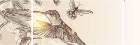 Obraz - Kolibry (170x50 cm)