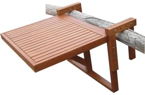 Zestaw 2 krzeseł i wiszącego stolika z drewna eukaliptusowego Garden Pleasure Balcony Berkeley